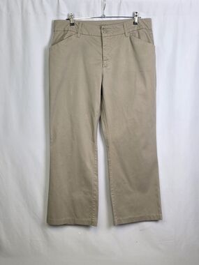 Women's Riders by Lee Curvy Khaki Pants Size 18P